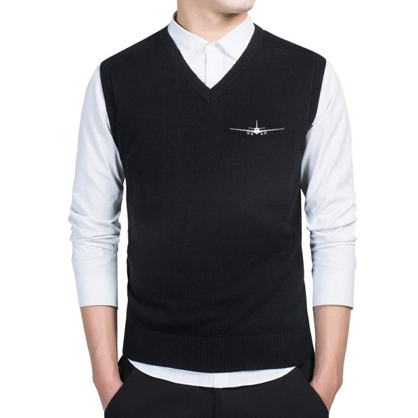 Airbus A330 Silhouette Designed Sweater Vests Cheap