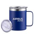 Airbus A310 & Text Designed Stainless Steel Laser Engraved Mugs Fashion