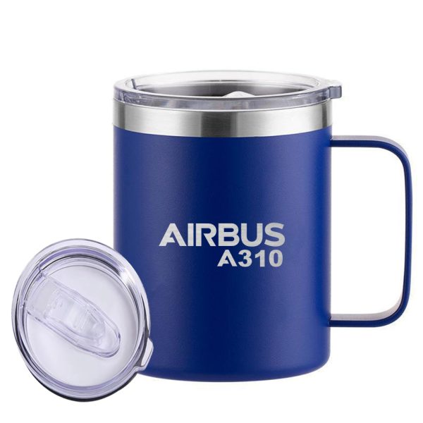 Airbus A310 & Text Designed Stainless Steel Laser Engraved Mugs Fashion