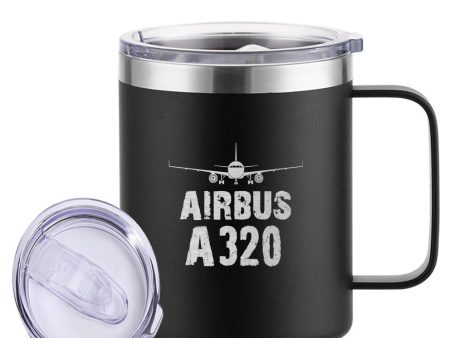 Airbus A320 & Plane Designed Stainless Steel Laser Engraved Mugs For Cheap