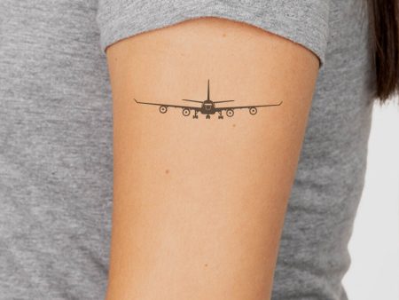 Airbus A340 Silhouette Designed Tattoes on Sale