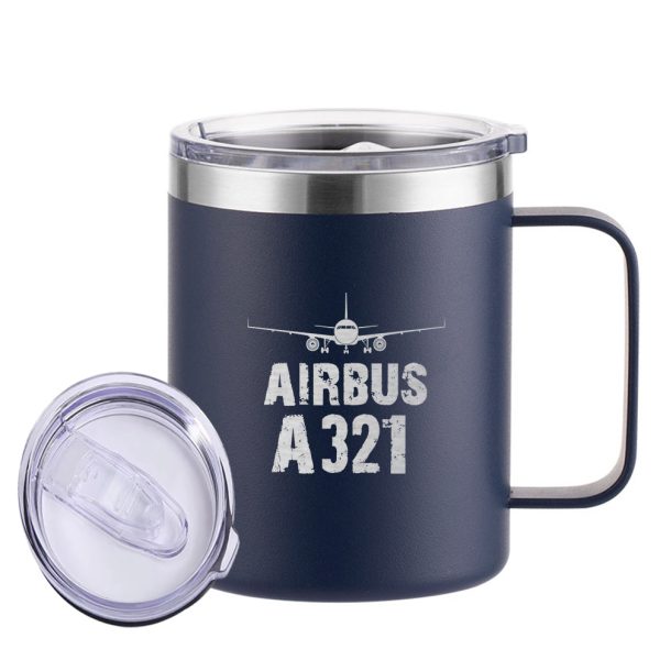 Airbus A321 & Plane Designed Stainless Steel Laser Engraved Mugs Online now