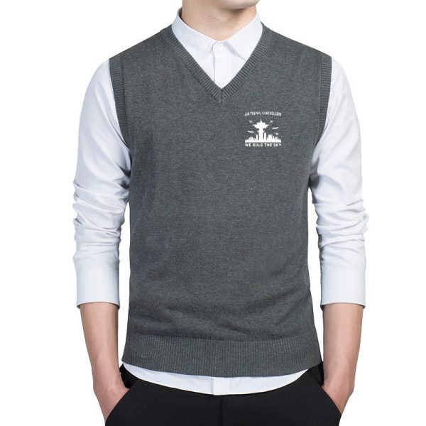 Air Traffic Controllers - We Rule The Sky Designed Sweater Vests Fashion