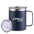 Airbus A330 & Text Designed Stainless Steel Laser Engraved Mugs Online Hot Sale