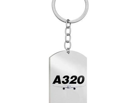 Super Airbus A320 Designed Stainless Steel Key Chains (Double Side) on Sale