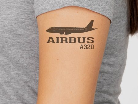 Airbus A320 Printed Designed Tattoes Discount