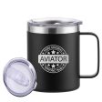 100 Original Aviator Designed Stainless Steel Laser Engraved Mugs Supply