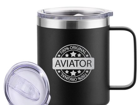 100 Original Aviator Designed Stainless Steel Laser Engraved Mugs Supply