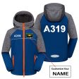 A319 Flat Text Designed Children Polar Style Jackets Supply