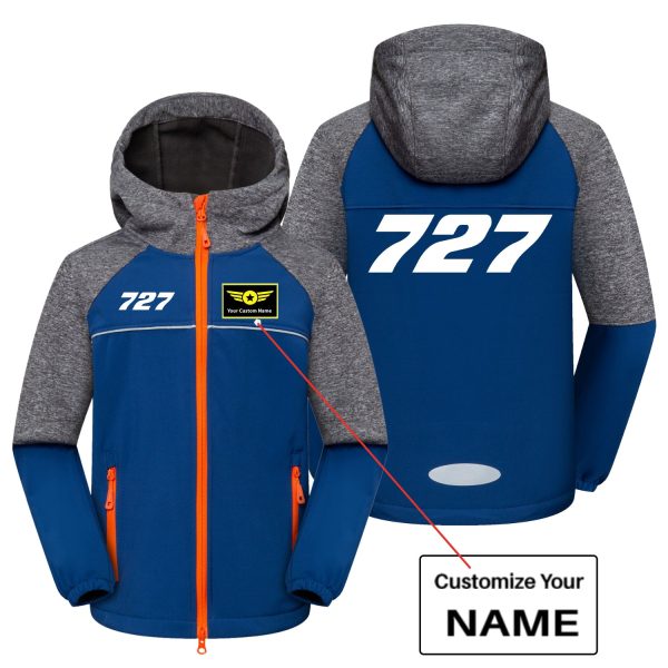 727 Flat Text Designed Children Polar Style Jackets Online