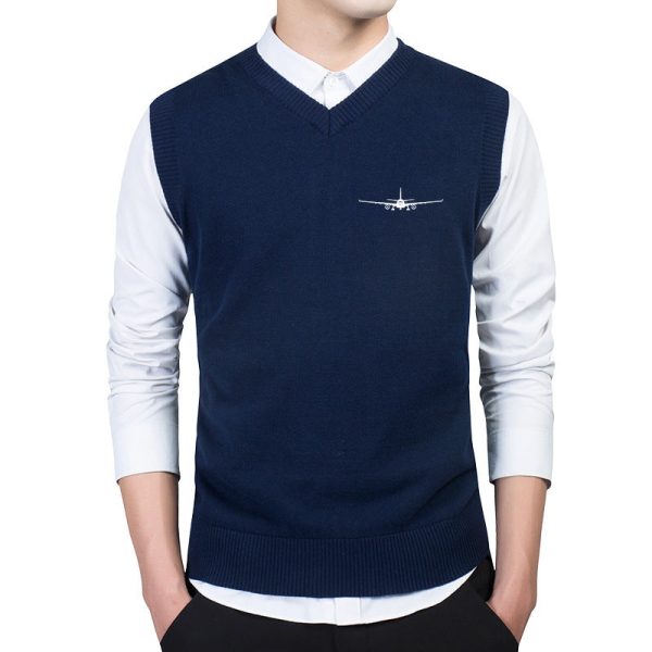 Airbus A330 Silhouette Designed Sweater Vests Cheap