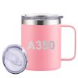 A350 Flat Text Designed Stainless Steel Laser Engraved Mugs Discount