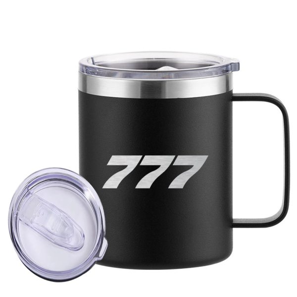 777 Flat Text Designed Stainless Steel Laser Engraved Mugs Supply