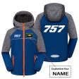 757 Flat Text Designed Children Polar Style Jackets Online