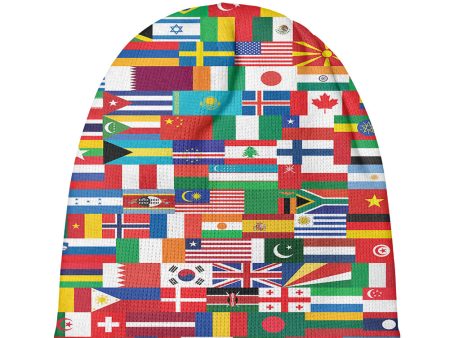 World Flags Designed Knit 3D Beanies Supply