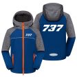 737 Flat Text Designed Children Polar Style Jackets For Discount