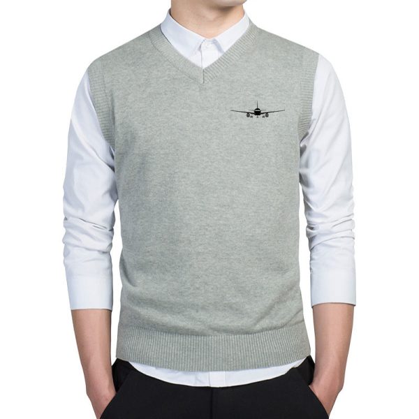 Airbus A320 Silhouette Designed Sweater Vests Online Hot Sale