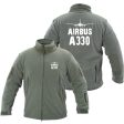 Airbus A330 & Plane Designed Fleece Military Jackets (Customizable) Online Hot Sale