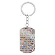 220 World s Flags Designed Stainless Steel Key Chains (Double Side) Discount