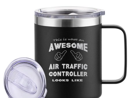 Air Traffic Controller Designed Stainless Steel Laser Engraved Mugs Cheap