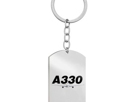 Super Airbus A330 Designed Stainless Steel Key Chains (Double Side) Hot on Sale