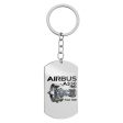 Airbus A330neo & Trent 7000 Designed Stainless Steel Key Chains (Double Side) Hot on Sale