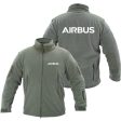 Airbus & Text Designed Fleece Military Jackets (Customizable) For Cheap