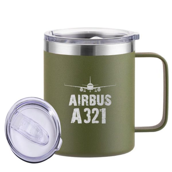 Airbus A321 & Plane Designed Stainless Steel Laser Engraved Mugs Online now