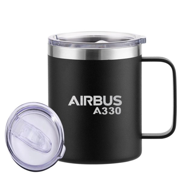 Airbus A330 & Text Designed Stainless Steel Laser Engraved Mugs Online Hot Sale