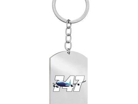 Super Boeing 747 Designed Stainless Steel Key Chains (Double Side) Sale