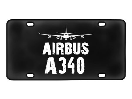 Airbus A340 & Plane Designed Metal (License) Plates Discount