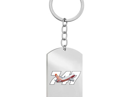 Super Boeing 747 Intercontinental Designed Stainless Steel Key Chains (Double Side) Cheap