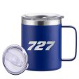 727 Flat Text Designed Stainless Steel Laser Engraved Mugs Fashion