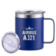 Airbus A321 & Plane Designed Stainless Steel Laser Engraved Mugs Online now