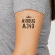 Airbus A340 & Plane Designed Tattoes For Discount