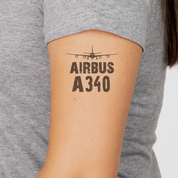 Airbus A340 & Plane Designed Tattoes For Discount