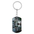 Airbus A320 Cockpit Designed Stainless Steel Key Chains (Double Side) Fashion