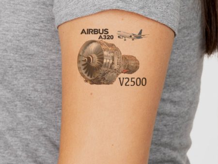 Airbus A320 & V2500 Engine Designed Tattoes Online