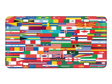 World Flags Designed Metal (License) Plates Online