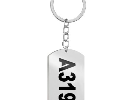 A319 Text Designed Stainless Steel Key Chains (Double Side) For Discount