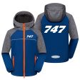 747 Flat Text Designed Children Polar Style Jackets Online Hot Sale