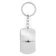 Airbus A330 Silhouette Designed Stainless Steel Key Chains (Double Side) Fashion