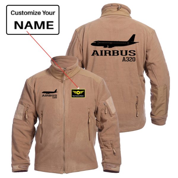 Airbus A320 Printed Designed Fleece Military Jackets (Customizable) Cheap