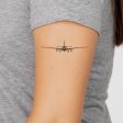 Airbus A330 Silhouette Designed Tattoes For Cheap