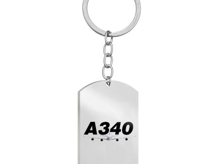 Super Airbus A340 Designed Stainless Steel Key Chains (Double Side) For Cheap