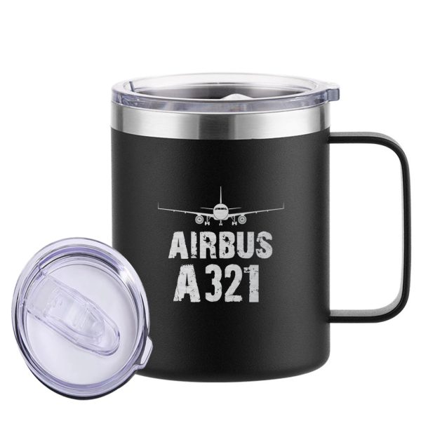 Airbus A321 & Plane Designed Stainless Steel Laser Engraved Mugs Online now