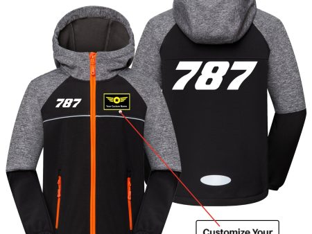 787 Flat Text Designed Children Polar Style Jackets Cheap