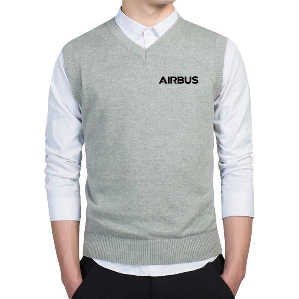 Airbus & Text Designed Sweater Vests Online Hot Sale