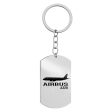 Airbus A320 Printed Designed Stainless Steel Key Chains (Double Side) Online now