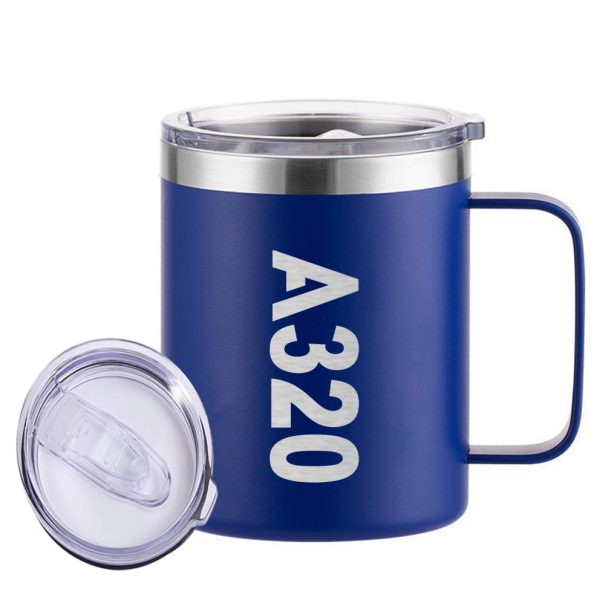 A320 Text Designed Stainless Steel Laser Engraved Mugs Supply